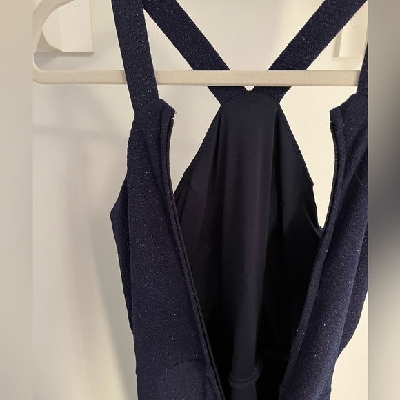 Navy sparkly halter prom dress - Picture 13 of 16